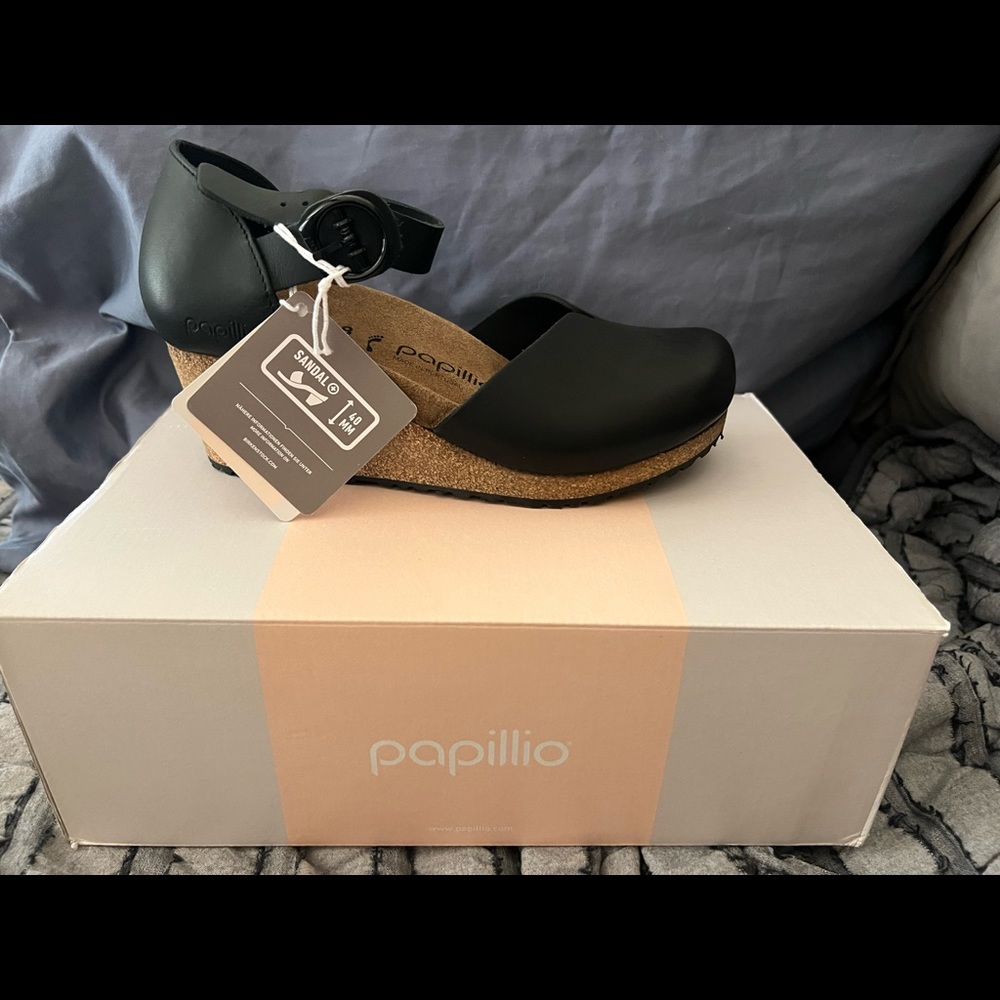 Birkenstock papillo Mary wedge plateau strap platform sandals